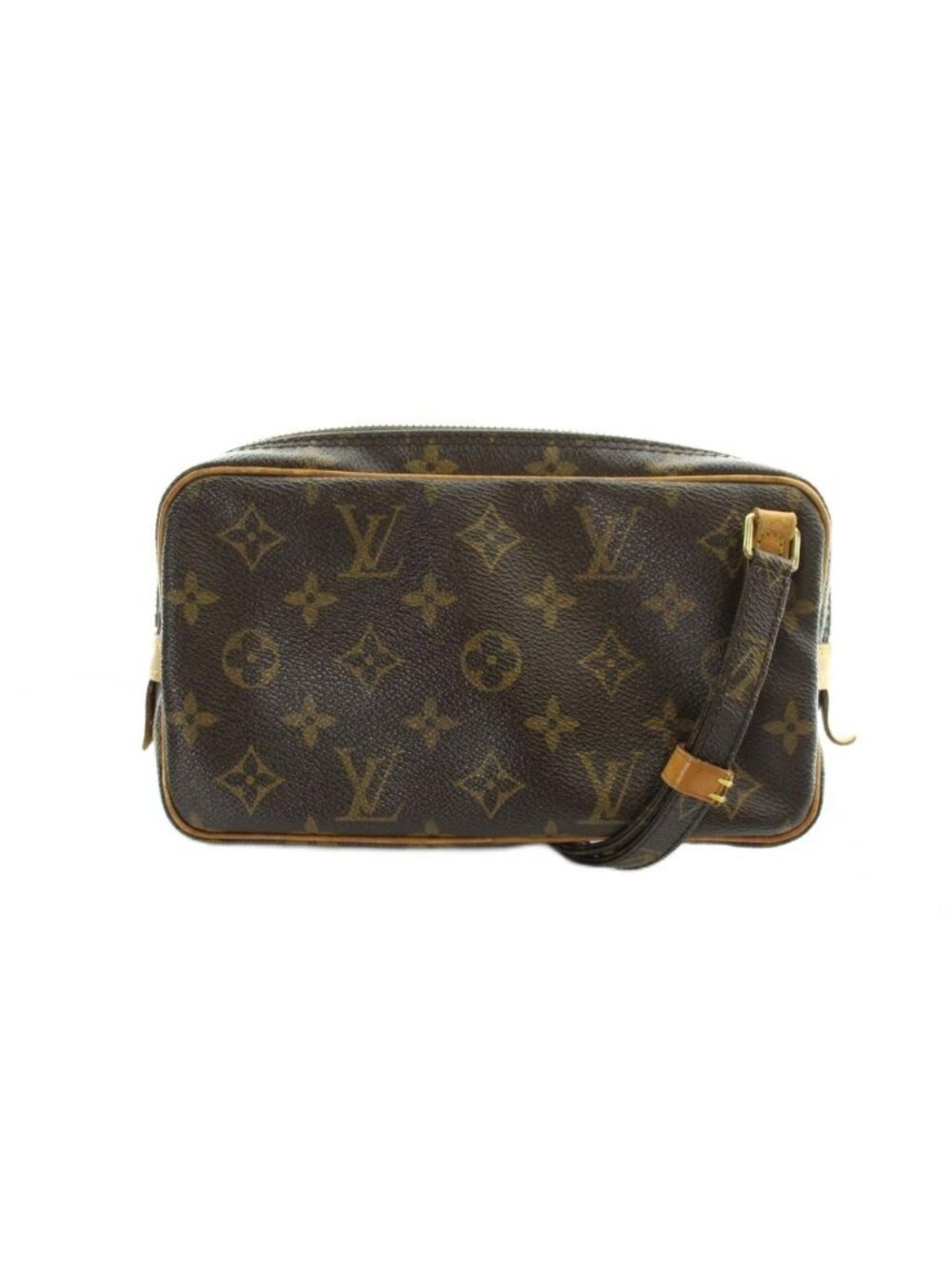 Louis Vuitton Pochette Marly Bandouliere Shoulder Bag Crossbody Logo Leather